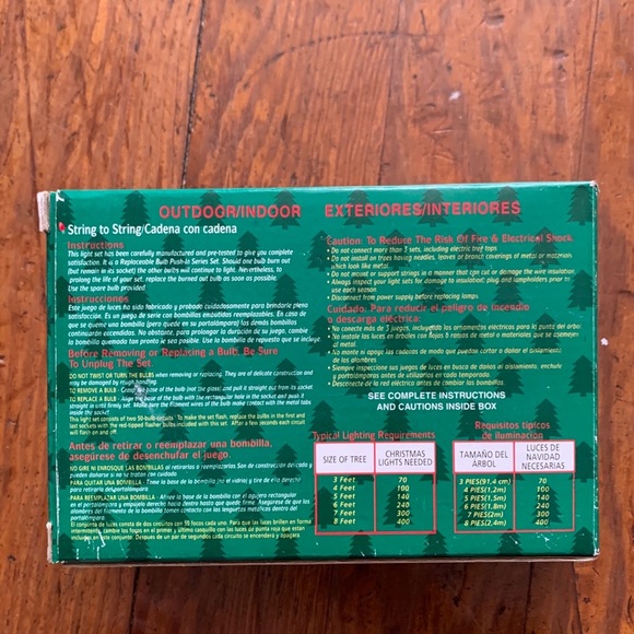 ⭐️ Multicolored 100 Christmas Lights Garland Decor - Picture 2 of 4